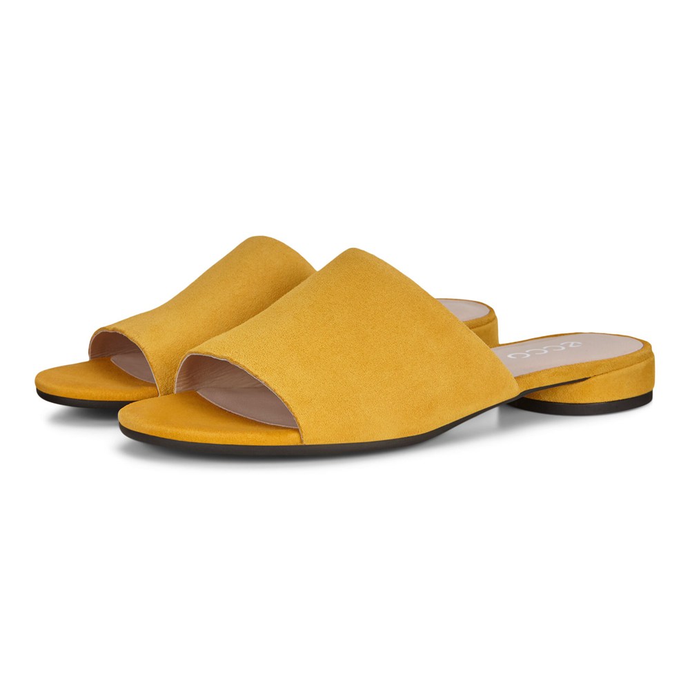 Sandalias Mujer - ECCO Flat Sandals Ii - Amarillos - UNY709641